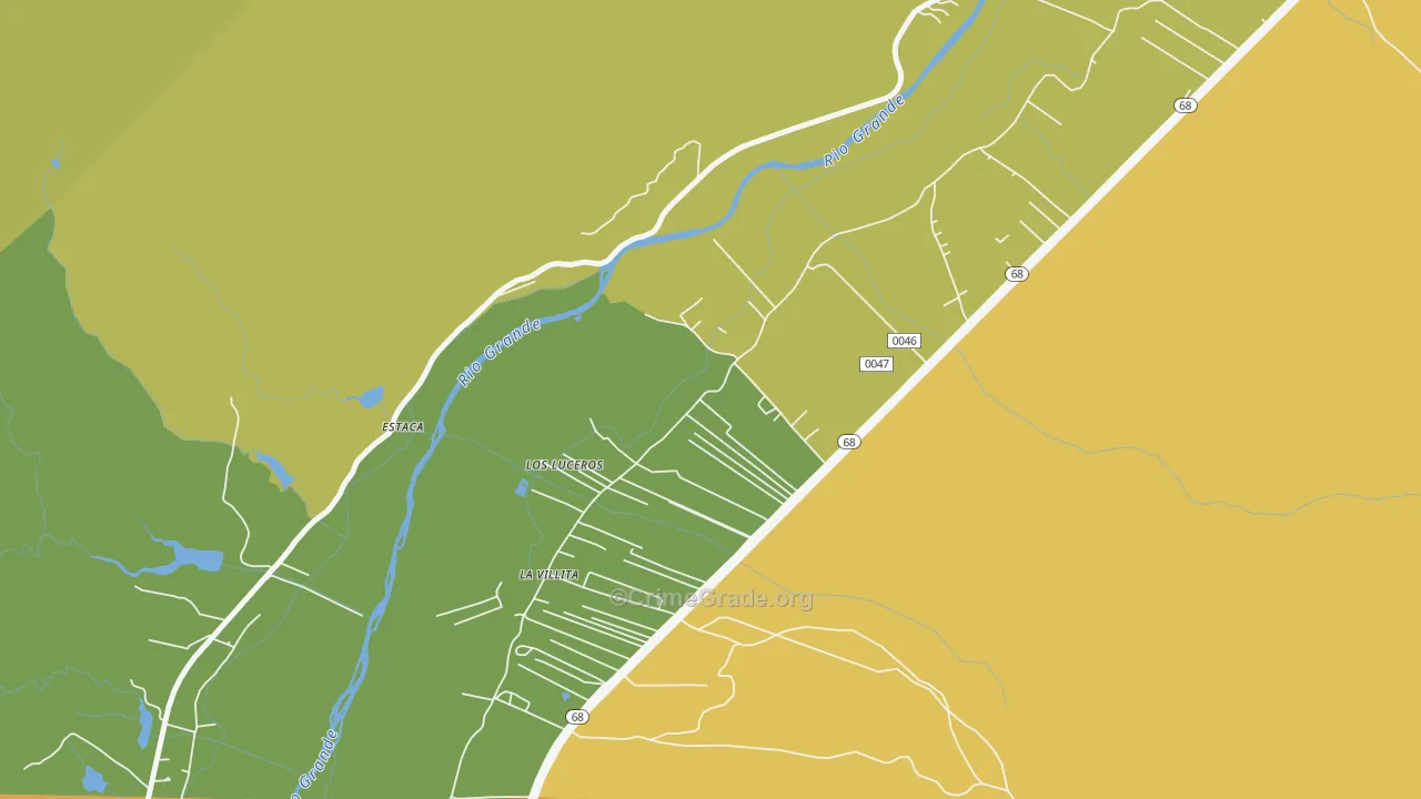 Los Luceros, NM Map of Vandalism Rates