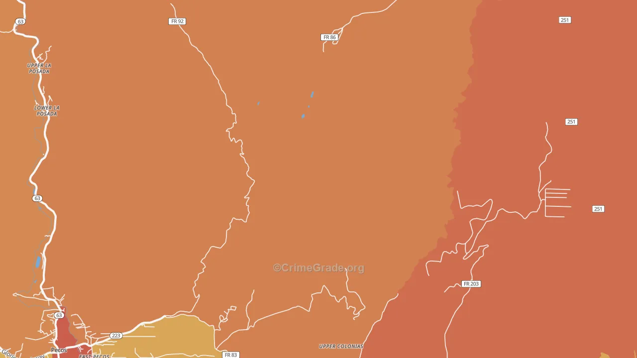 Los Pachecos, NM Map of Vandalism Rates