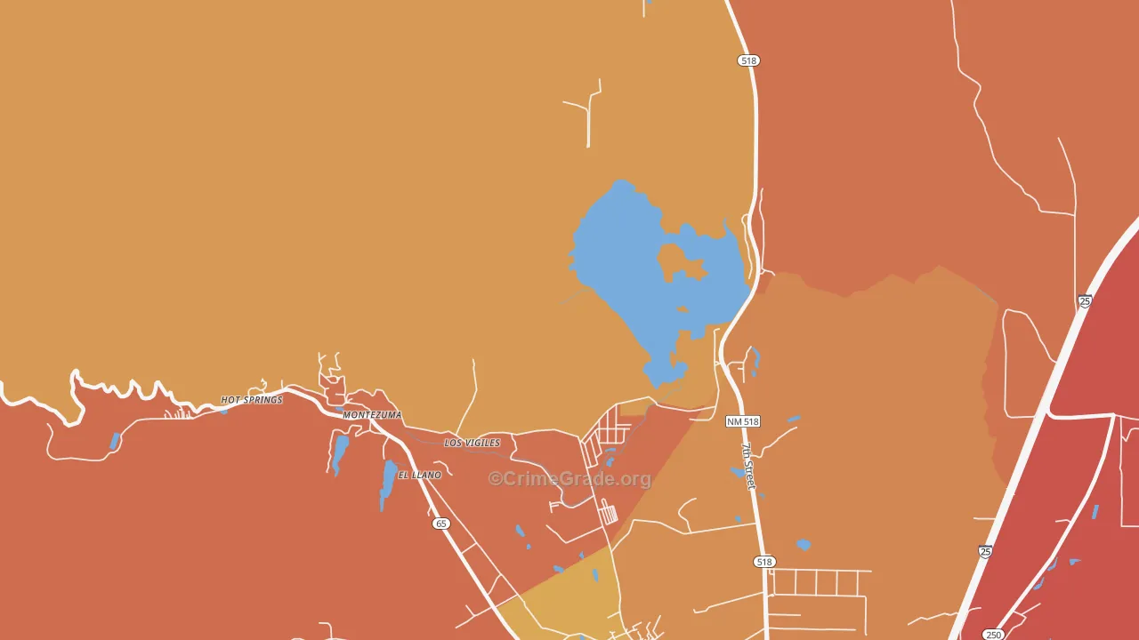 Los Vigiles, NM Map of Vandalism Rates