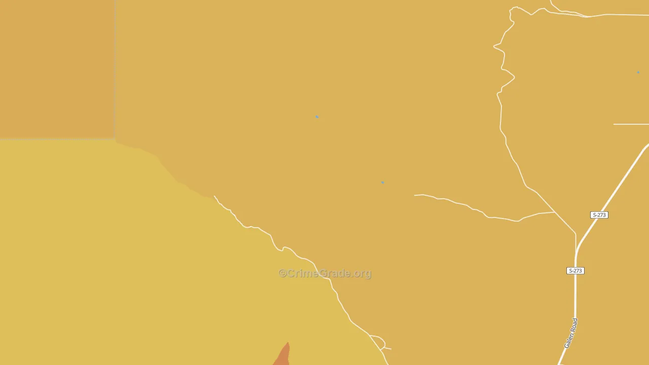 Lost Creek, MT Map of Vandalism Rates
