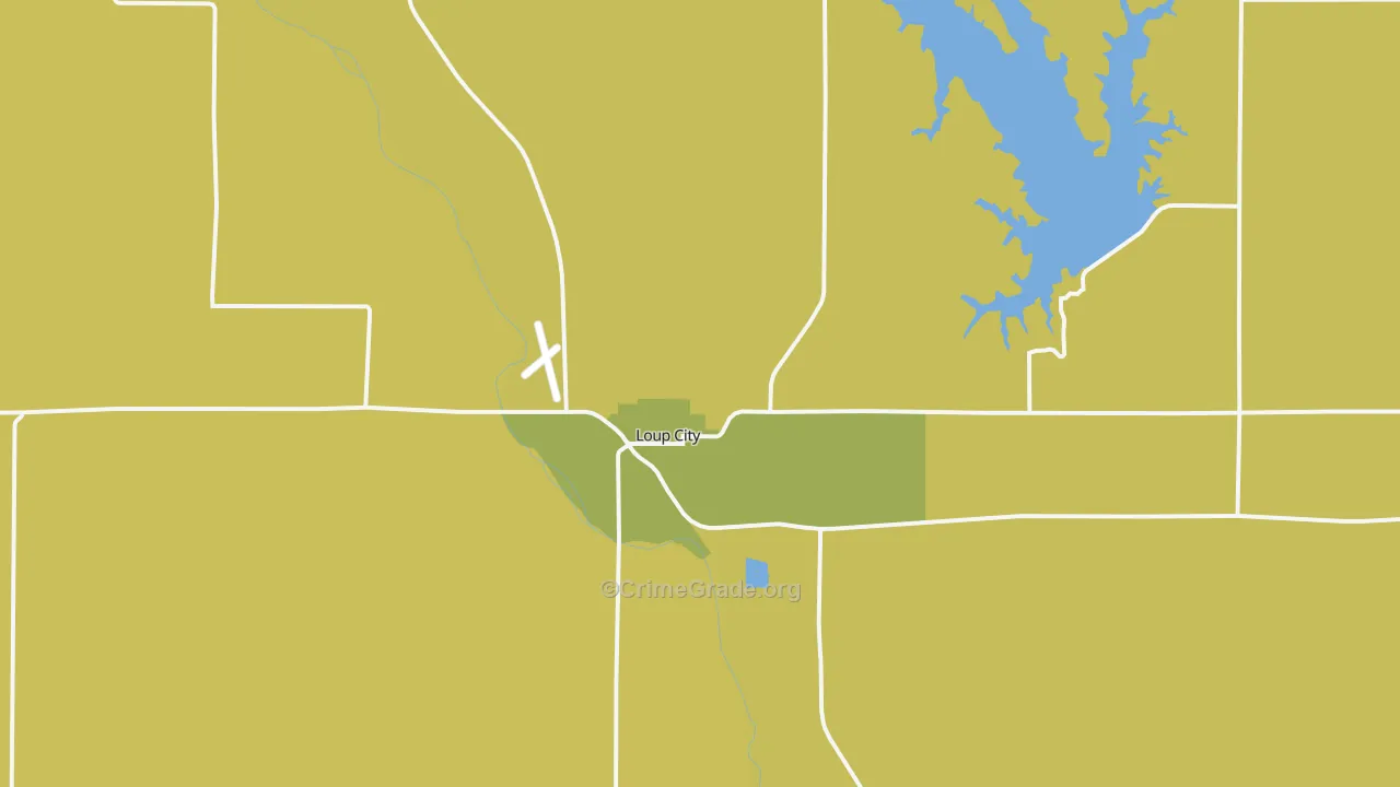 Loup City, NE Map of Vandalism Rates