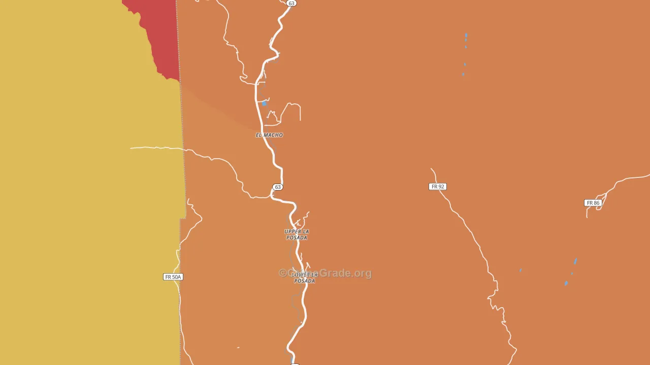 Lower La Posada, NM Map of Vandalism Rates