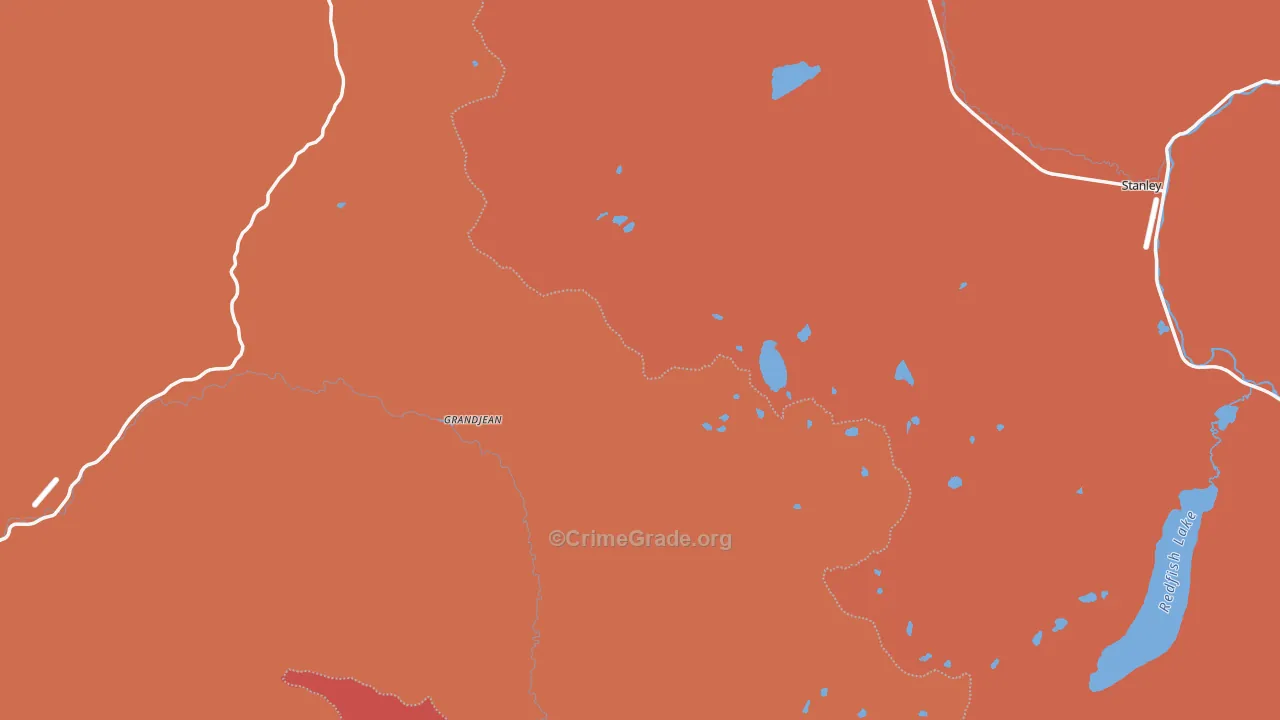 Lower Stanley, ID Map of Vandalism Rates