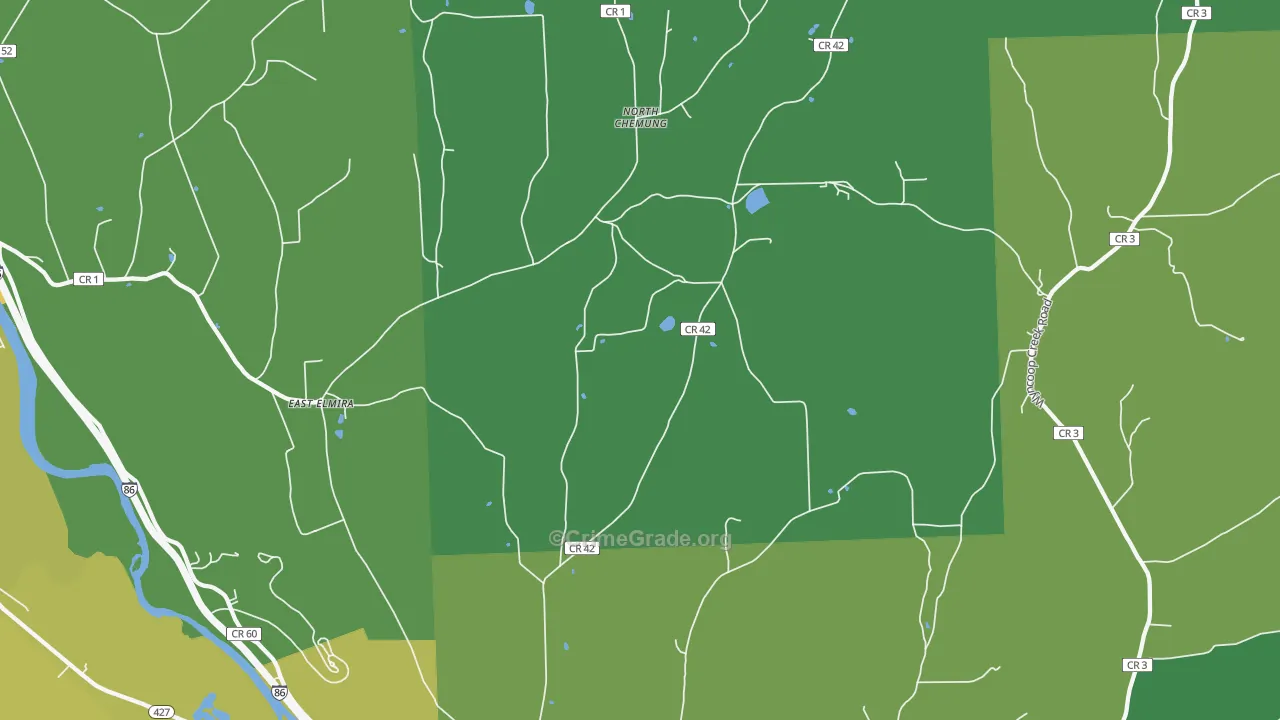 Lowman, NY Map of Vandalism Rates
