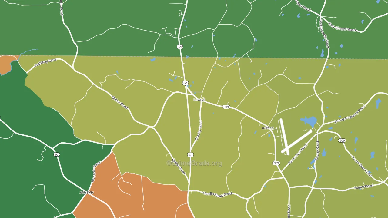 Lowrys, SC Map of Vandalism Rates