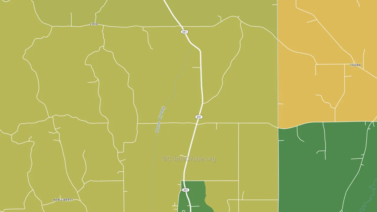 Loyd, MS Map of Vandalism Rates