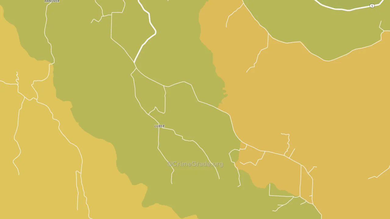 Luber, AR Map of Vandalism Rates