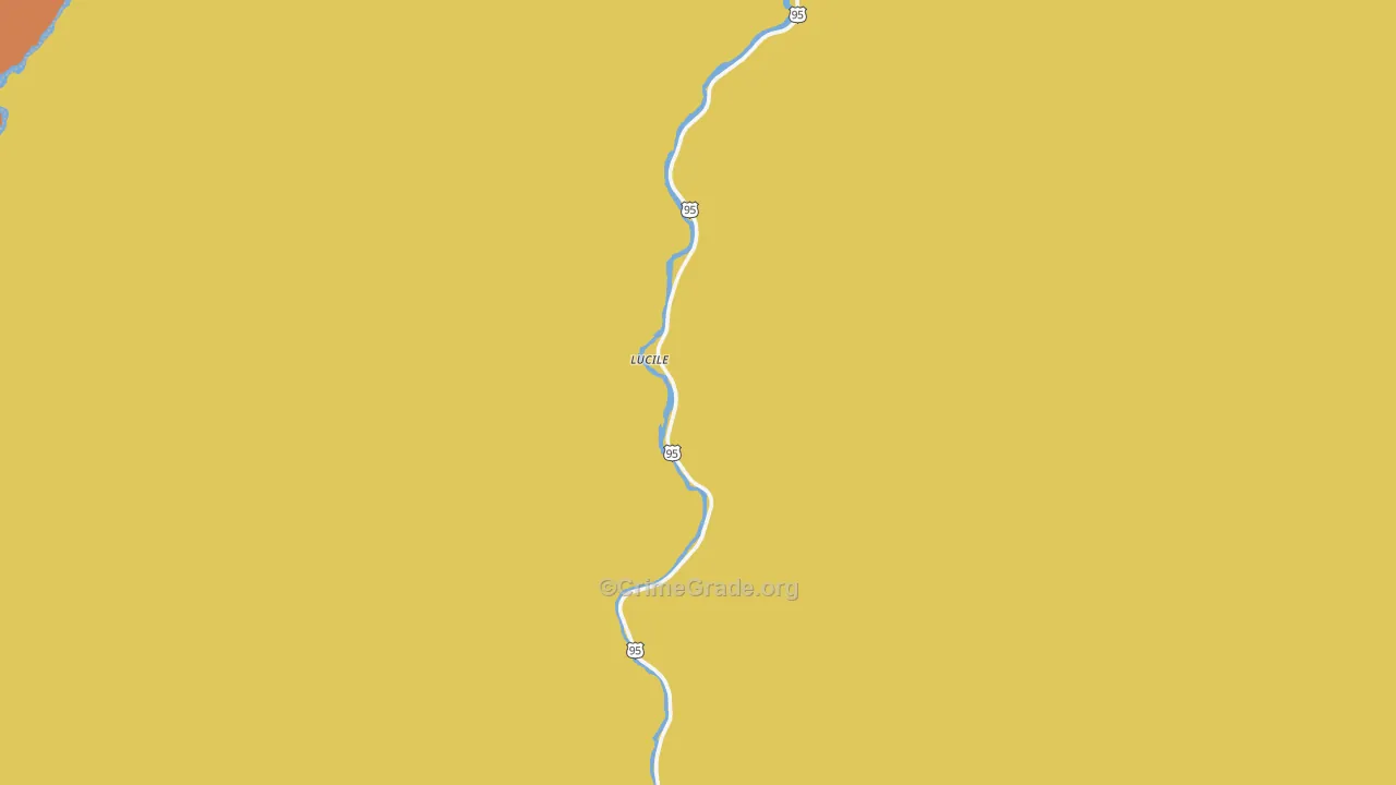 Lucile, ID Map of Vandalism Rates