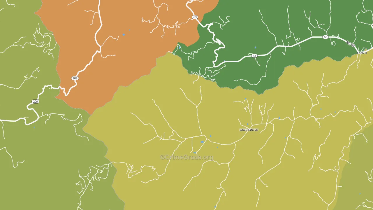 Luck, NC Map of Vandalism Rates