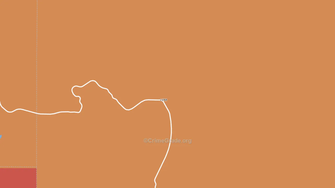 Luna, NM Map of Vandalism Rates