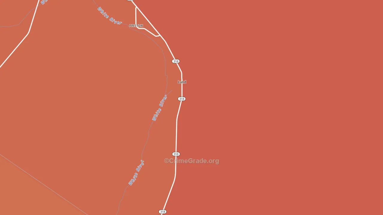 Lund, NV Map of Vandalism Rates