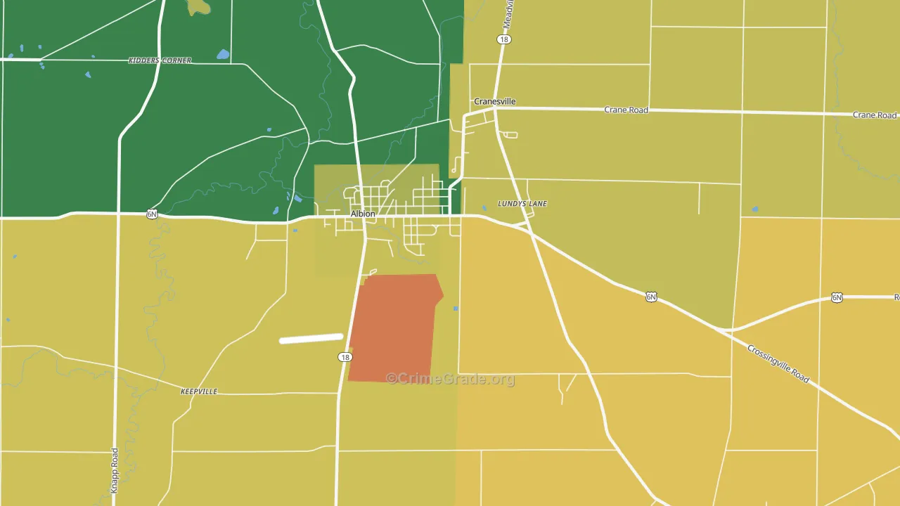 Lundys Lane, PA Map of Vandalism Rates