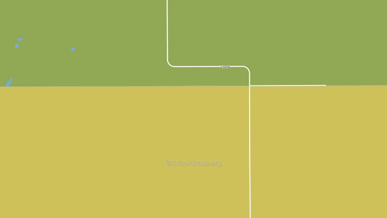 Lydia, KS Map of Vandalism Rates