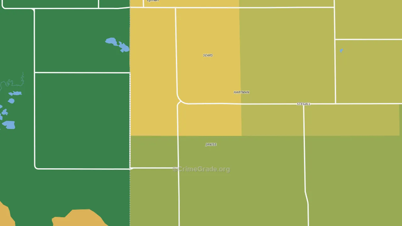 Lyman, NE Map of Vandalism Rates