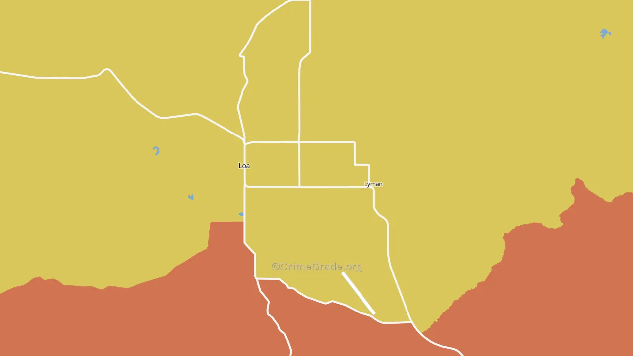 Lyman, UT Map of Vandalism Rates