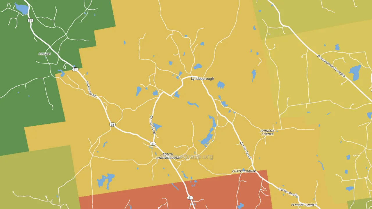 Lyndeborough, NH Map of Vandalism Rates