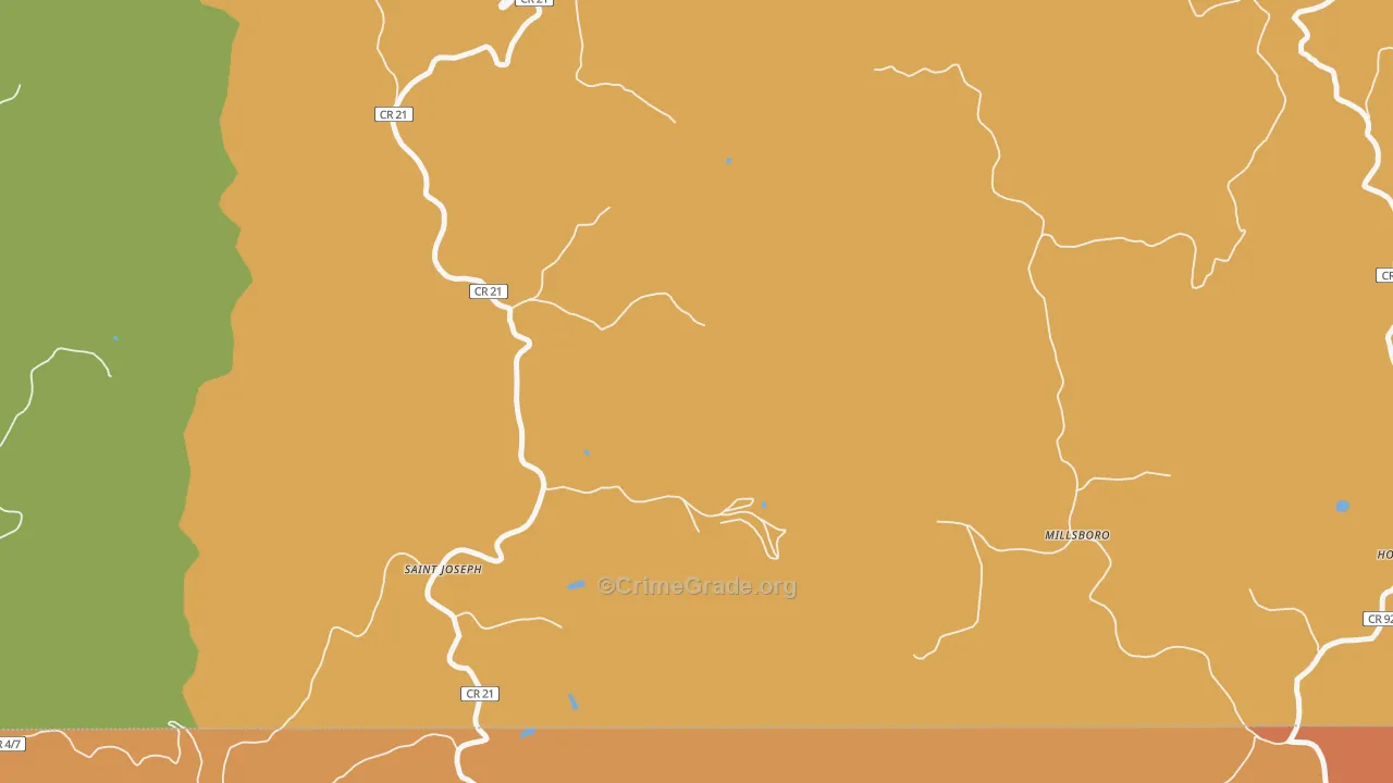 Lynn Camp, WV Map of Vandalism Rates