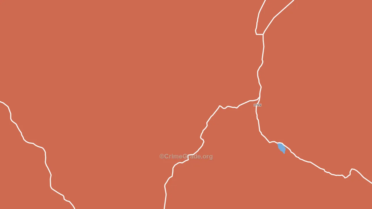 Lynn, UT Map of Vandalism Rates