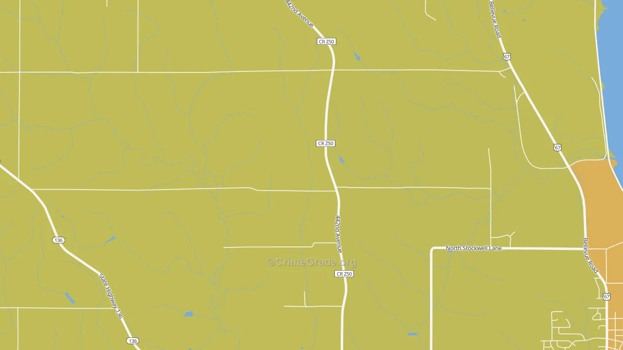 Lyons, IA Map of Vandalism Rates