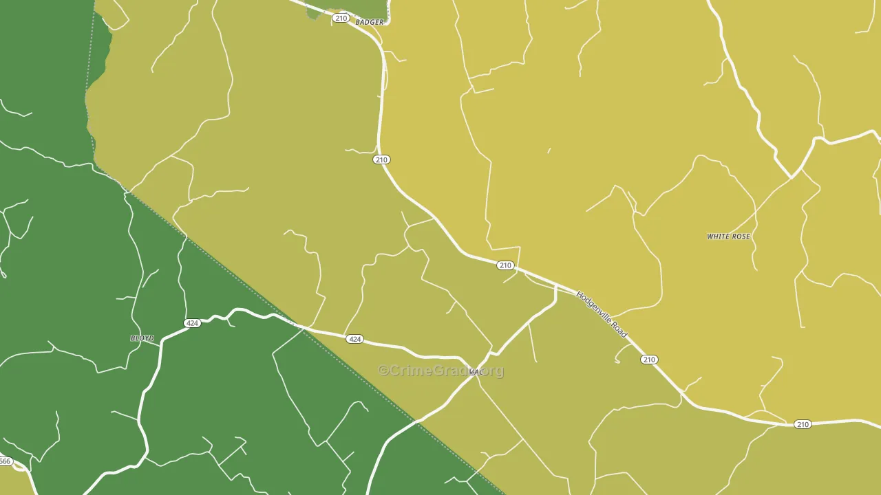 Mac, KY Map of Vandalism Rates