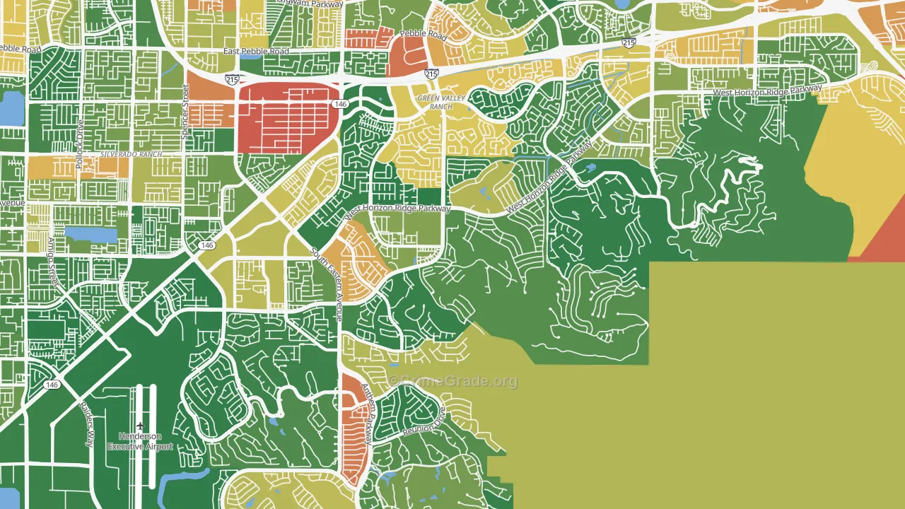 Macdonald Ranch, Henderson, NV Map of Vandalism Rates