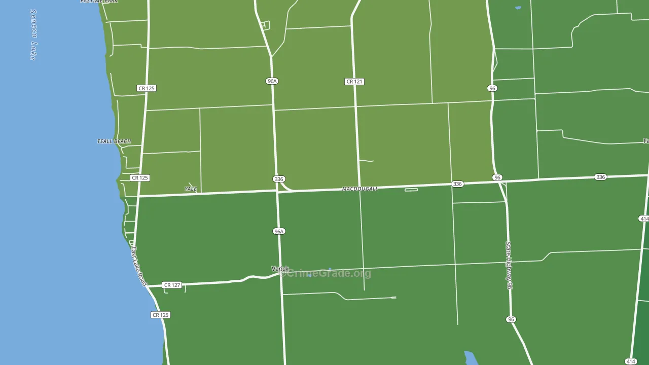 MacDougall, NY Map of Vandalism Rates