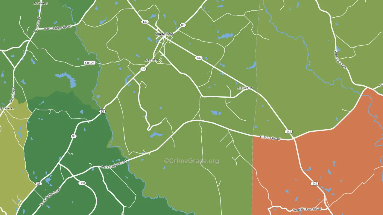 Machen, GA Map of Vandalism Rates