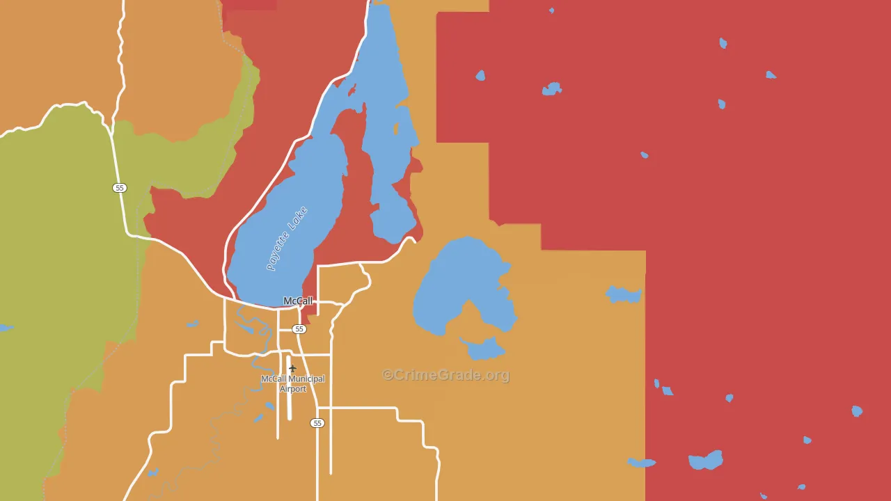 Mackay Bar, ID Map of Vandalism Rates
