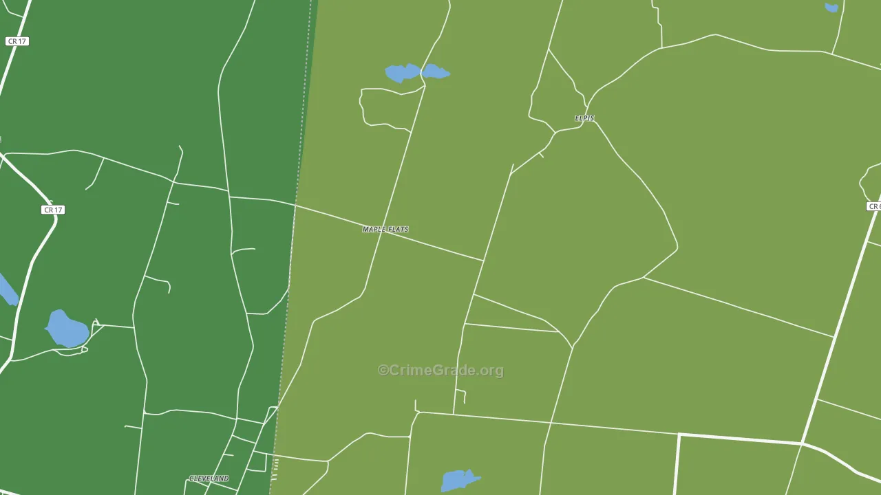 Madison Center, NY Map of Vandalism Rates