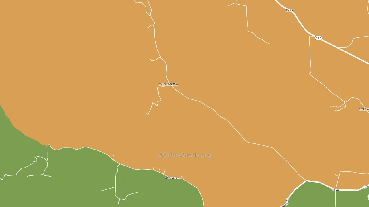 Madison Crossroads, AL Map of Vandalism Rates