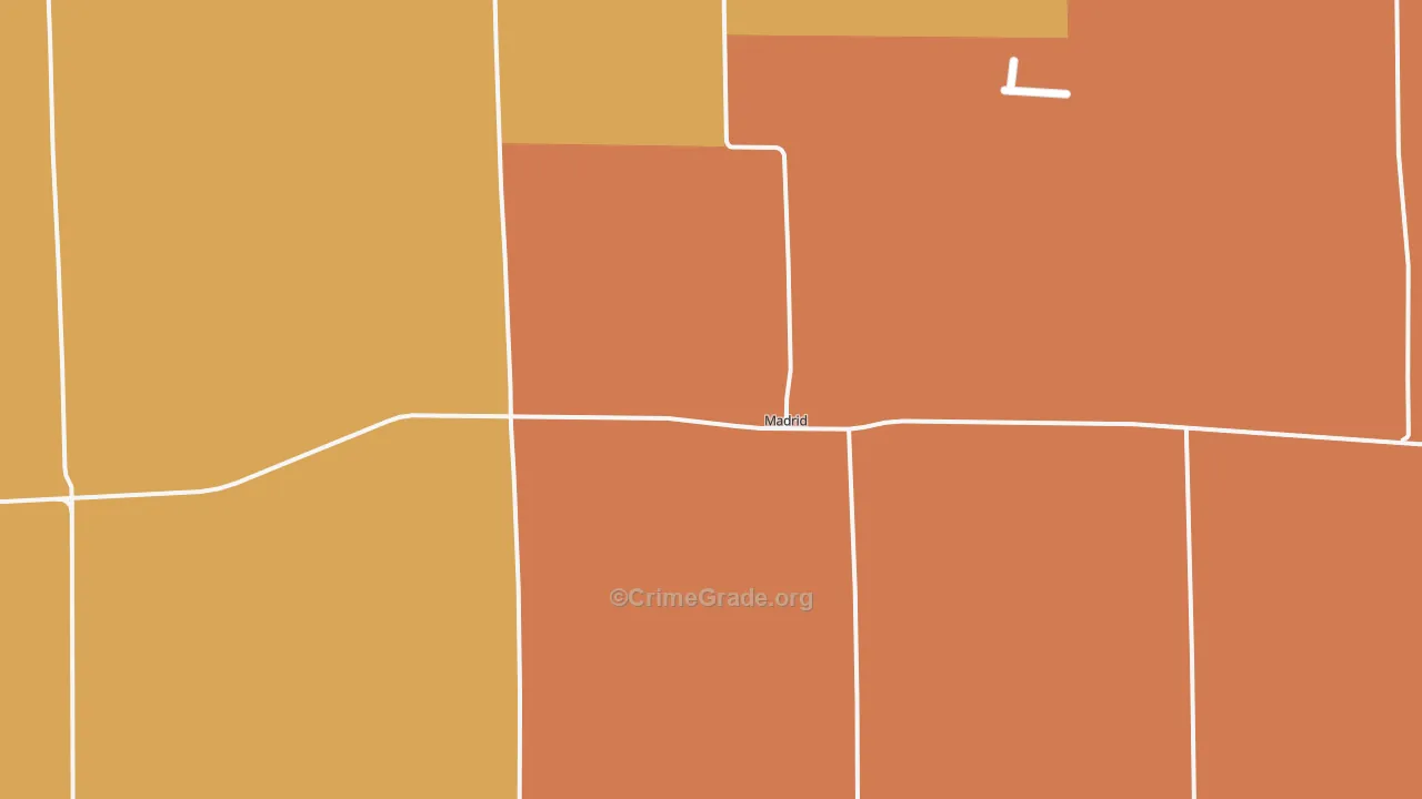 Madrid, NE Map of Vandalism Rates