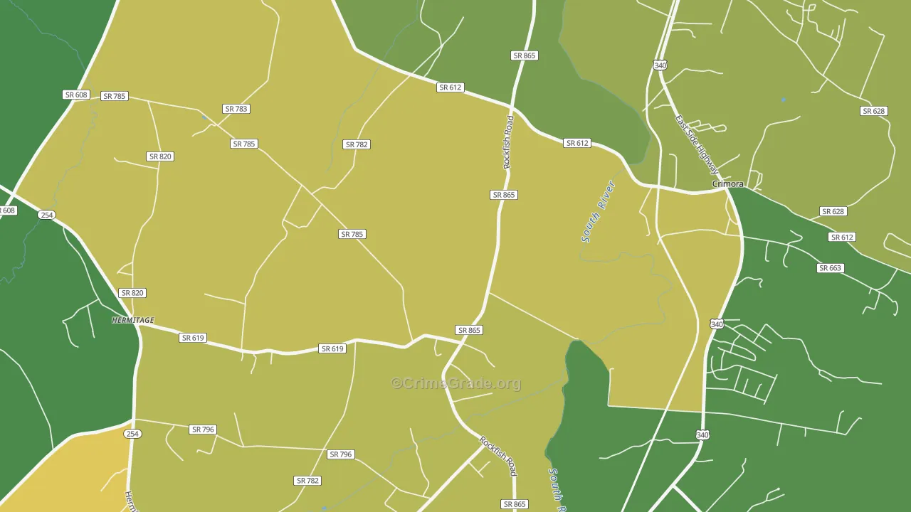 Madrid, VA Map of Vandalism Rates