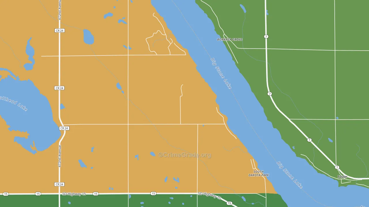 Madsen Beach, SD Map of Vandalism Rates