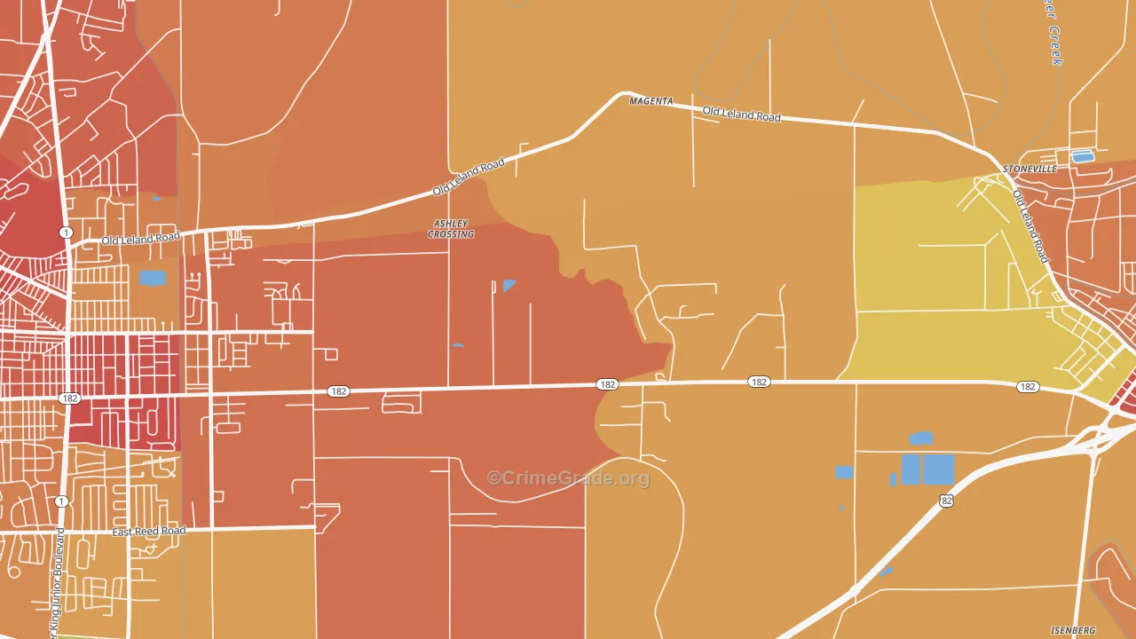 Magenta, MS Map of Vandalism Rates