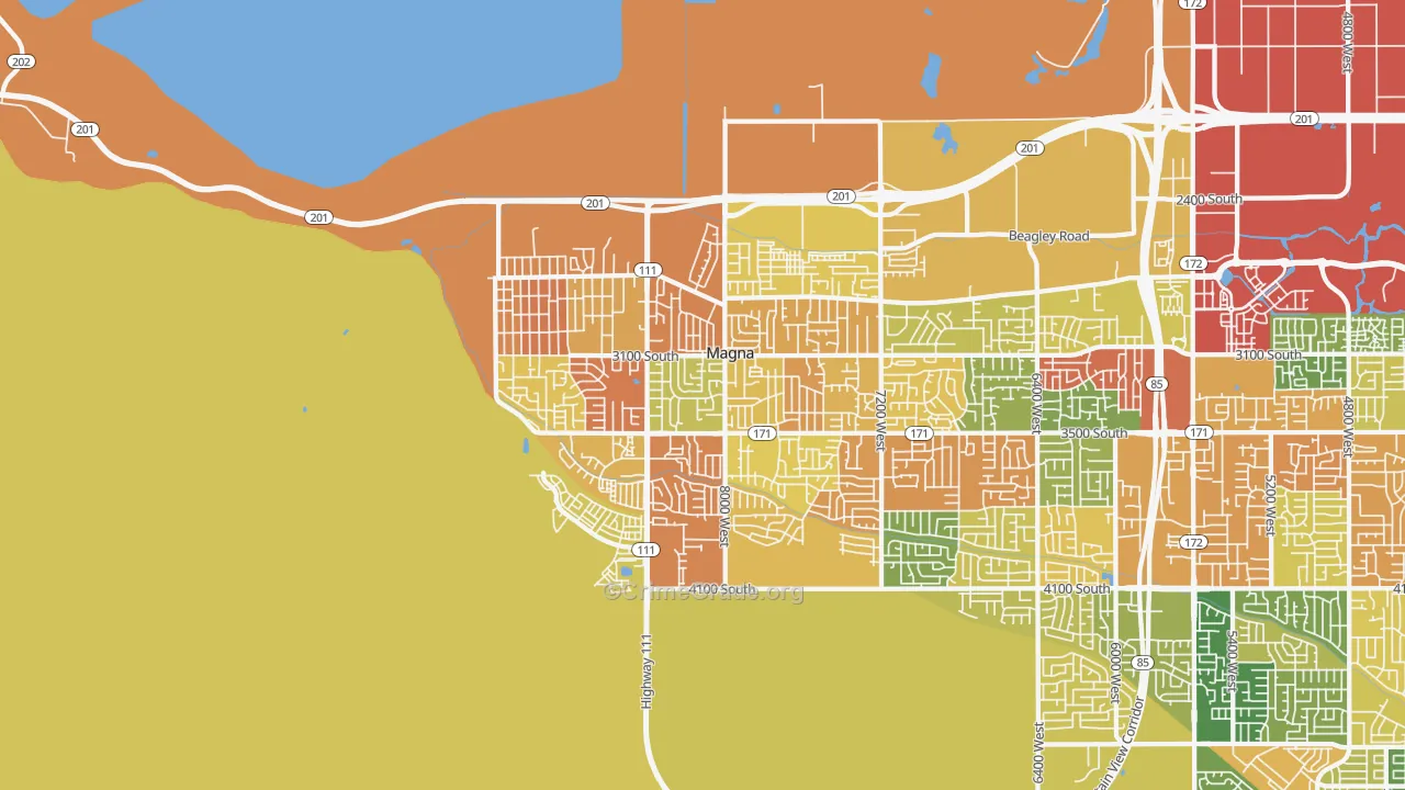 Magna, UT Map of Vandalism Rates