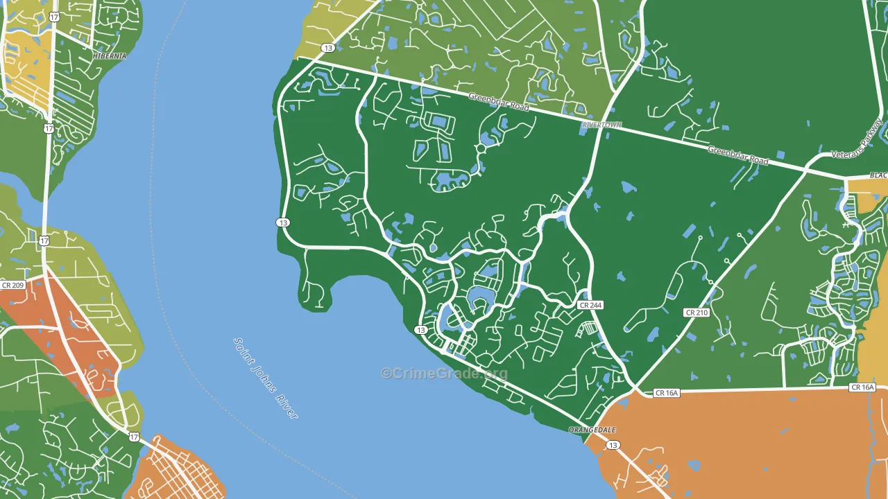 Magnolia Springs, FL Map of Vandalism Rates