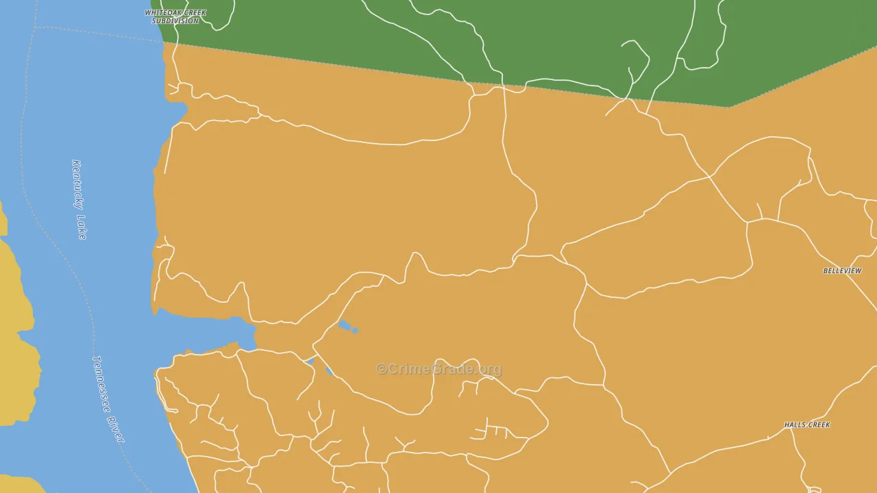Magnolia, TN Map of Vandalism Rates