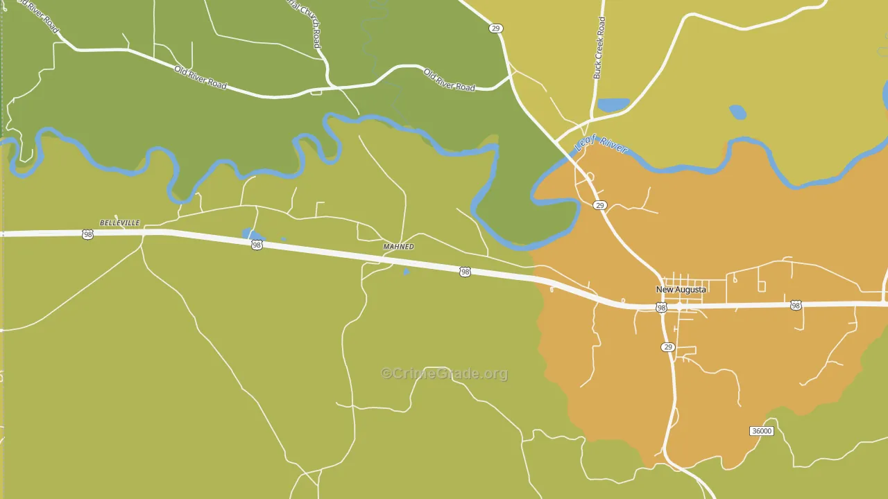 Mahned, MS Map of Vandalism Rates