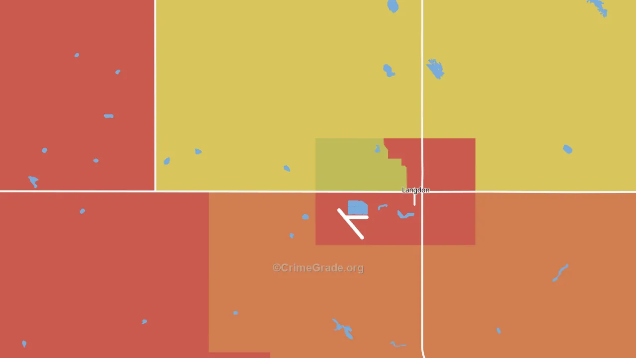 Maida, ND Map of Vandalism Rates