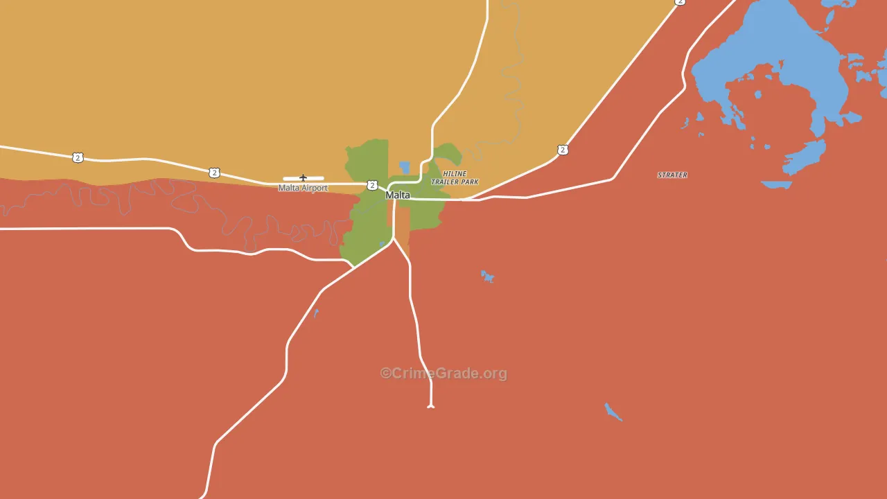 Malta, MT Map of Vandalism Rates