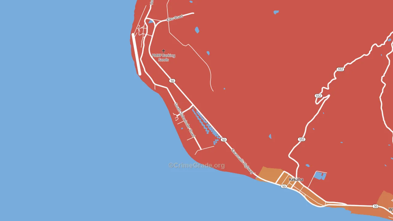 Mana, HI Map of Vandalism Rates