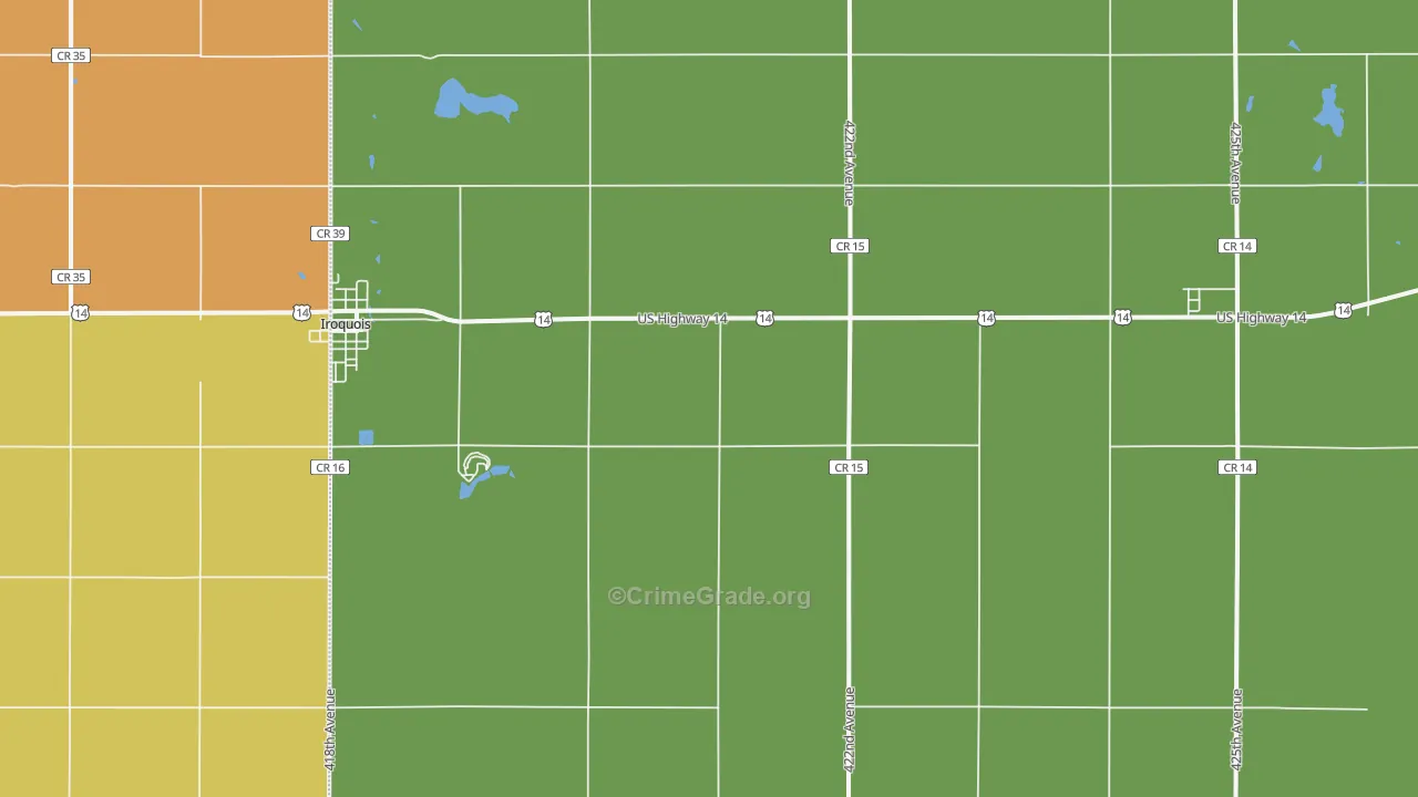 Manchester, SD Map of Vandalism Rates