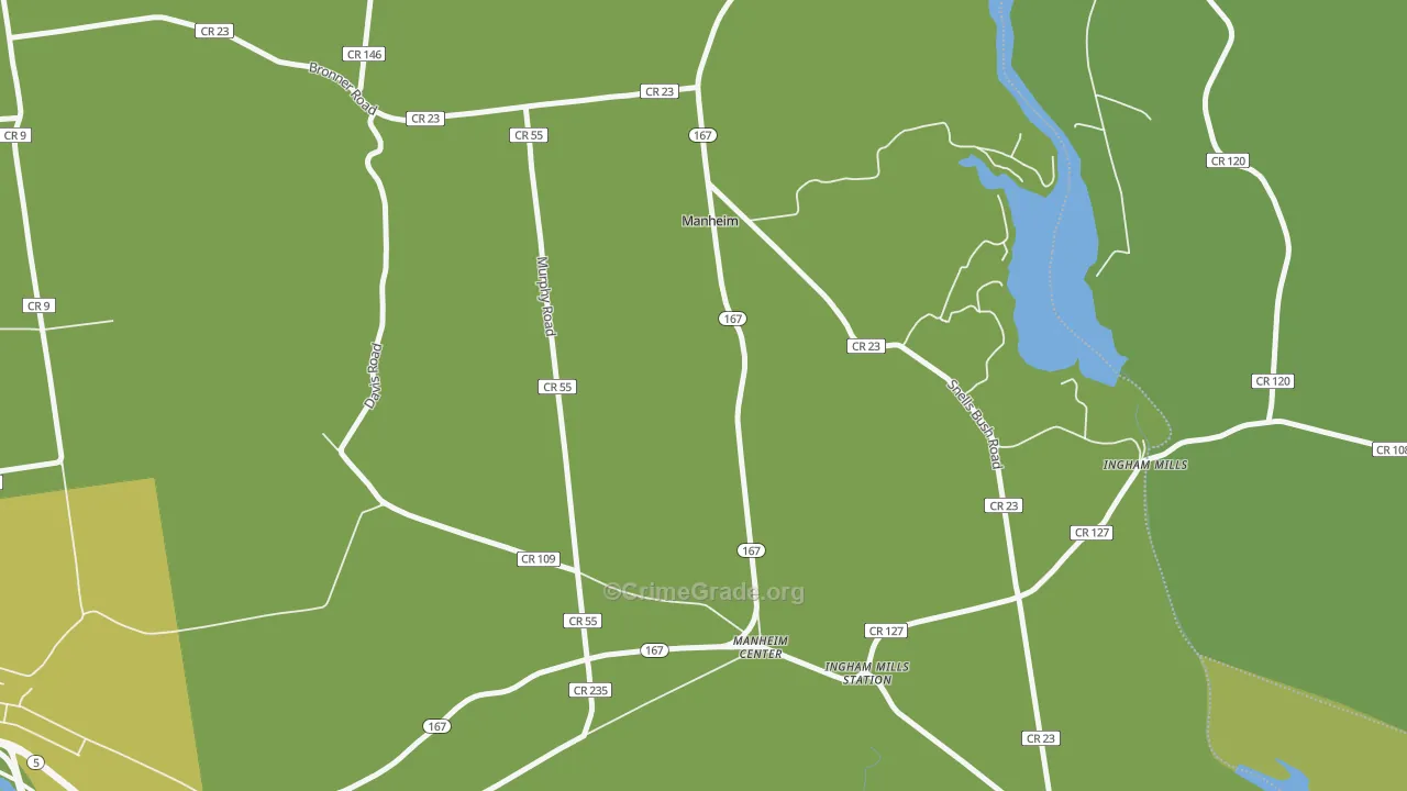 Manheim Center, NY Map of Vandalism Rates