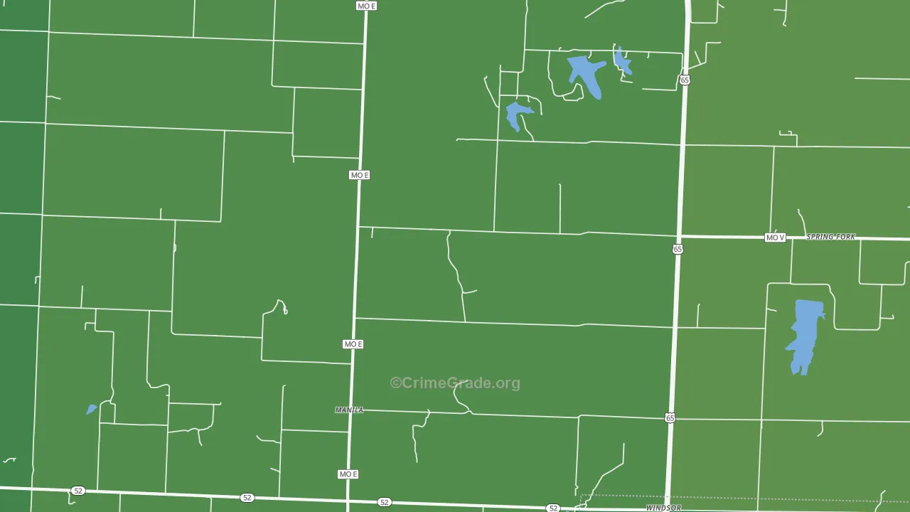 Manila, MO Map of Vandalism Rates