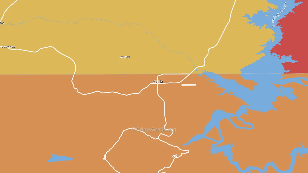 Manila, UT Map of Vandalism Rates