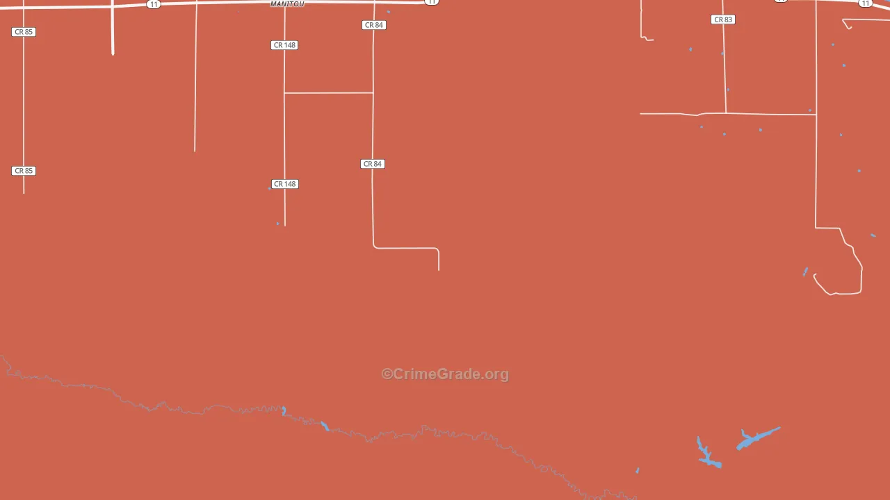 Manitou, MN Map of Vandalism Rates