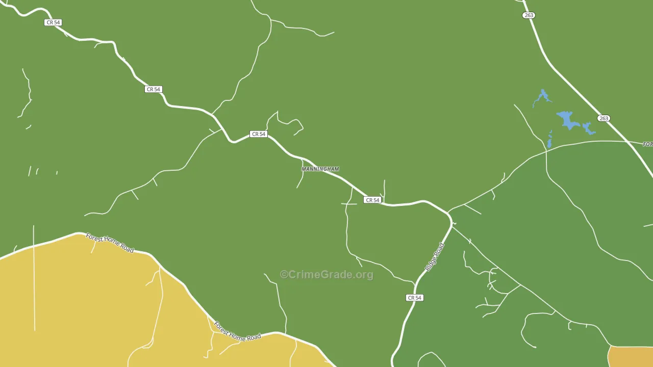 Manningham, AL Map of Vandalism Rates