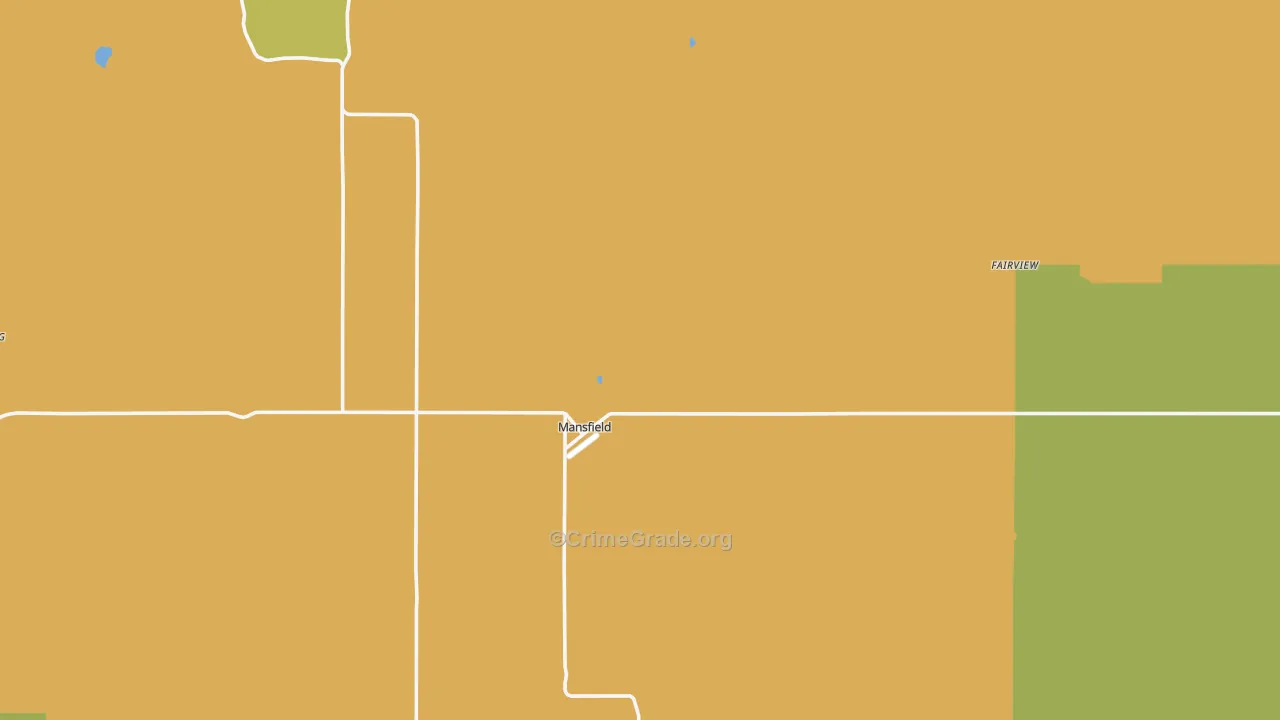 Mansfield, WA Map of Vandalism Rates