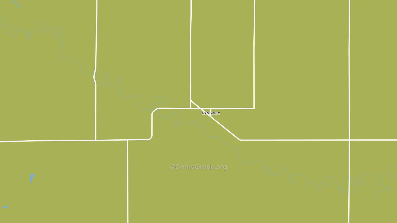 Mantador, ND Map of Vandalism Rates