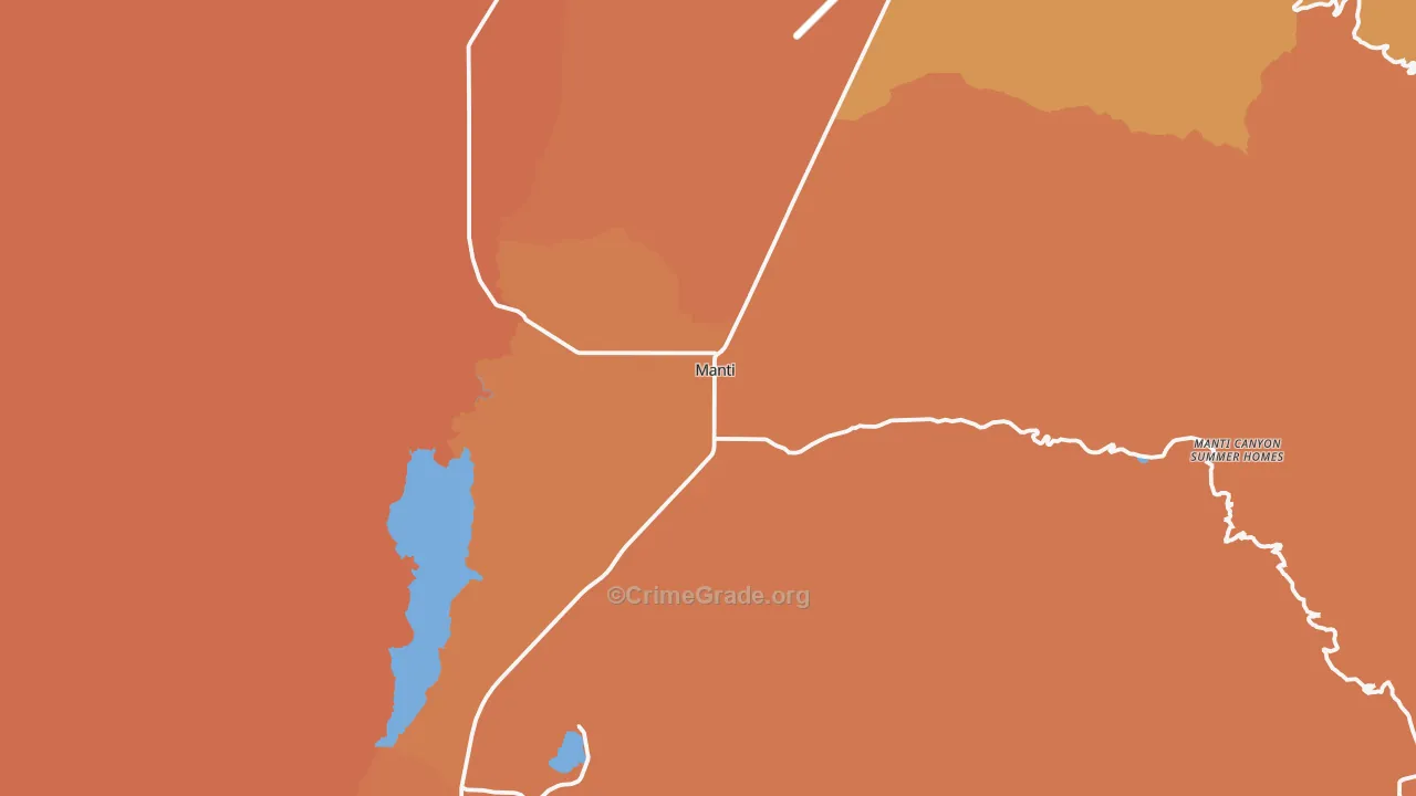 Manti, UT Map of Vandalism Rates